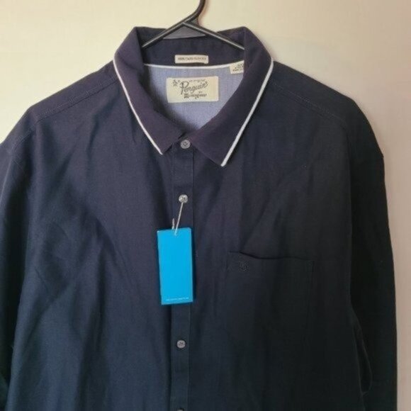 Original Penguin Heritage Slim Fit Navy Shirt XXL - Picture 9 of 16